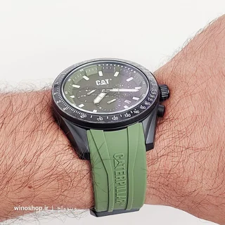 بند سیلیکونی سبز ساعت CAT Oceania Multi