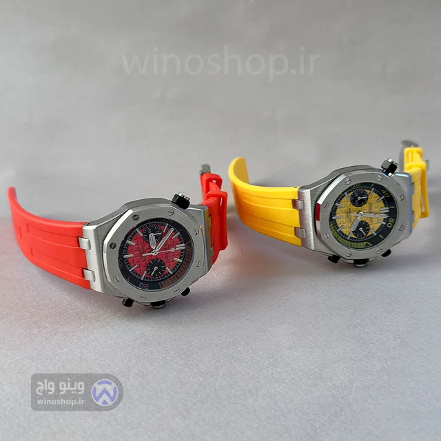 خرید و قیمت ساعت اسپرت Audemars Piguet مدل royal offshore در دو رنگ زرد و نارنجی