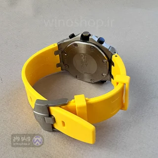 خرید و قیمت ساعت اسپرت Audemars Piguet مدل royal offshore بند سیلیکونی زرد