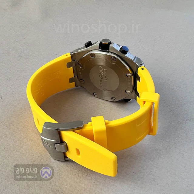 خرید و قیمت ساعت اسپرت Audemars Piguet مدل royal offshore بند سیلیکونی زرد