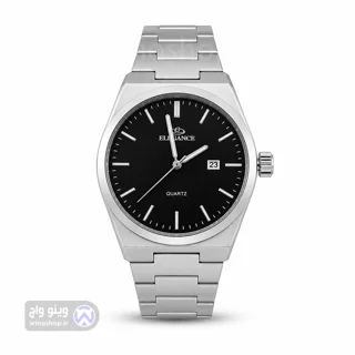 ساعت مردانه الگانس (Elegance) صفحه مشکی استیل کوارتز